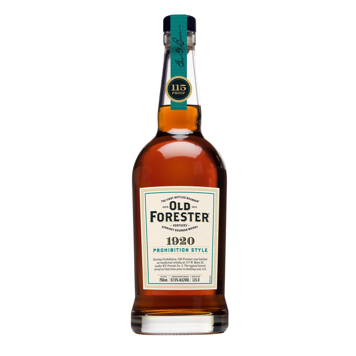 Old Forester 1920 prohibition style bourbon whiskey