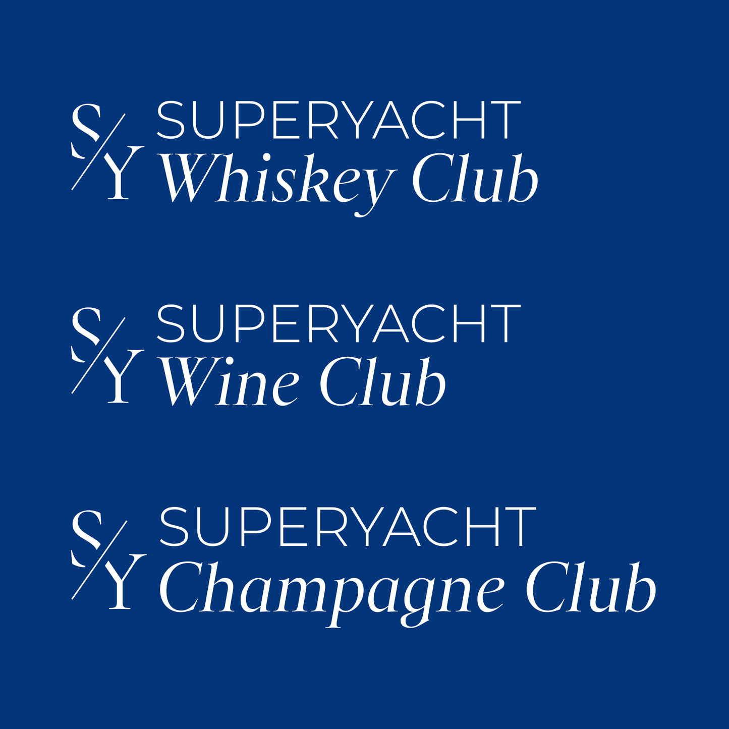 Superyacht Ultimate Reserve Whiskey & Wine Club Membership