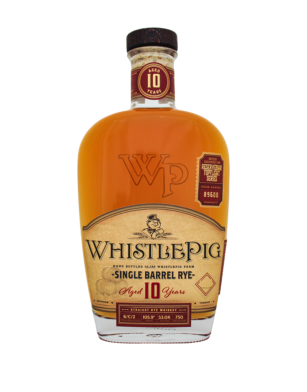 whistlepig 10yo single barrel rye s1b51