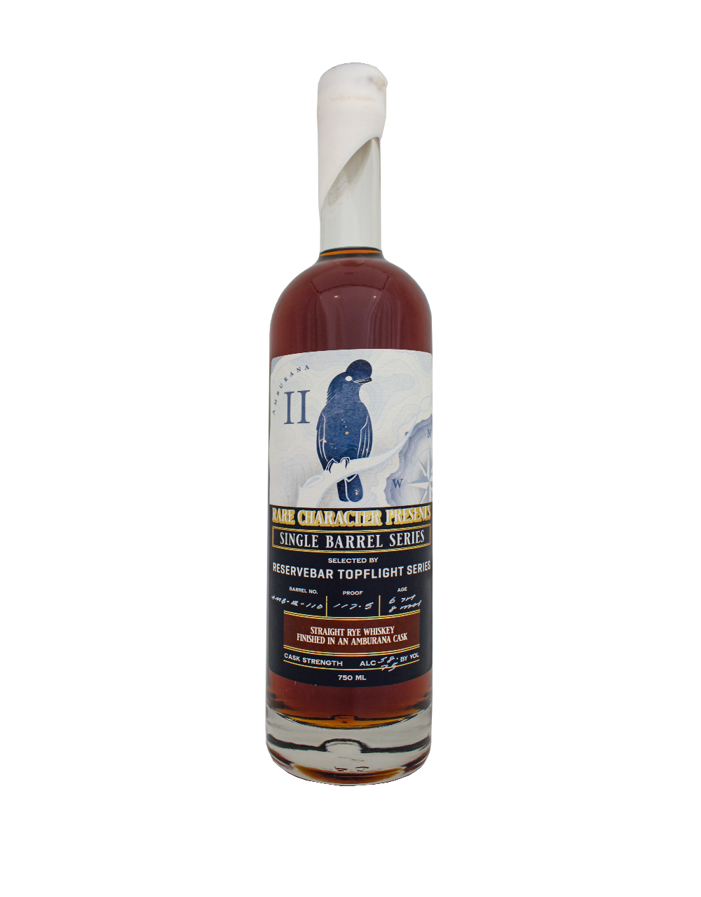 rare character single barrel amburana cask finished rye ii
