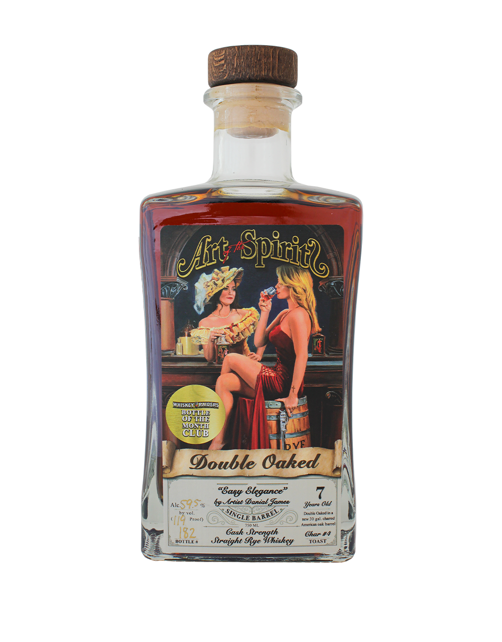 art of the spirit whiskey raiders double oaked cask strength rye