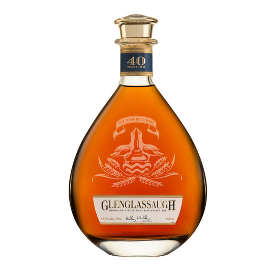 glenglassaugh deluxe aged 40 years single malt whiskey