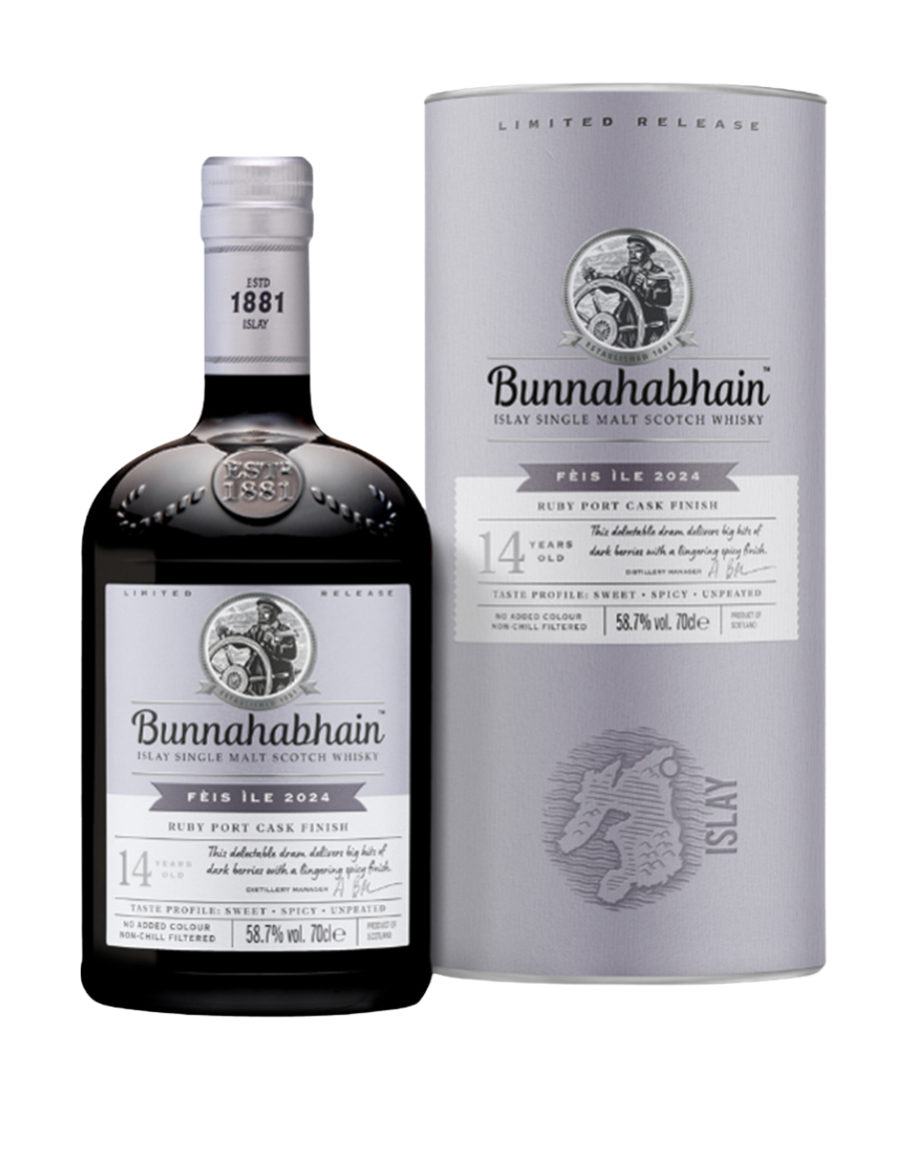 bunnahabhain feis ile port 14 year old scotch whisky