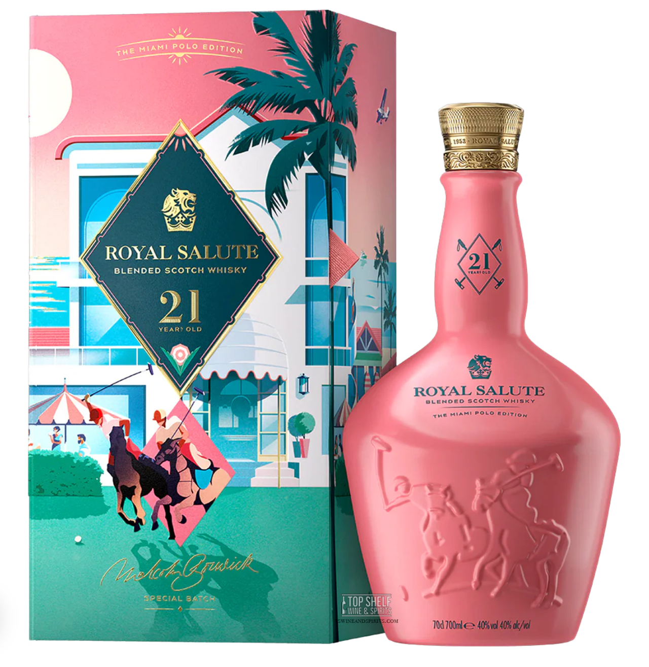 Royal Salute 21 Year Old Whiskey Miami Edition Scotch