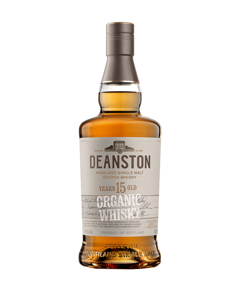 deanston 15 year old organic scotch whisky